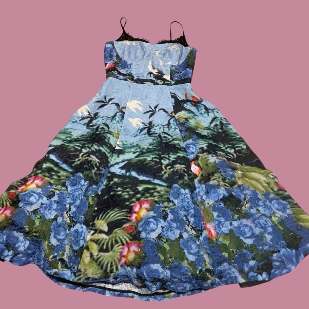 Anthropology x Tracy Reese Scenic View Linen Silk NWT Size 6 - Picture 10 of 16